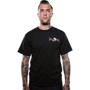Men's Lucky 13 Never Die T-Shirt Black Tattoo Ink